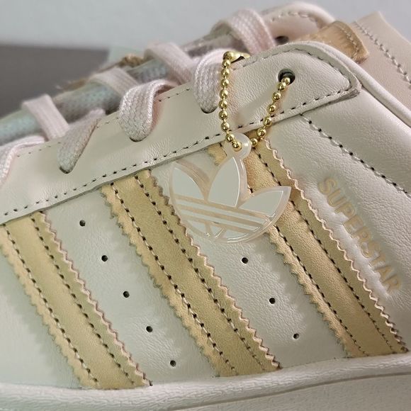 Adidas Originals London Superstar Mule Beige Pink Leather Shoes Sneakers G58357 - Picture 4 of 11